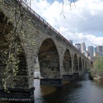 Old bridge over the Mississippi